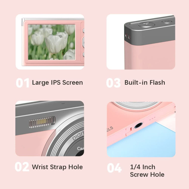 50 MP HD Camera 4K Video Retro Vlog Self-Shooting Camera, Black, Pink, White 50 MP HD Camera 4K Video Retro Vlog Self-Shooting Camera, Black, Pink, White